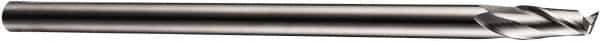 DORMER - 2 Flute Cobalt Roughing & Finishing Square End Mill - Uncoated, Straight Shank, 30° Helix, Centercutting, Regular Length - Exact Tool & Supply