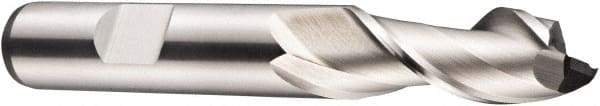 DORMER - 18mm Diam, 32mm LOC, 2 Flute Cobalt Keyway End Mill - Spiral Flute, Uncoated, 16mm Shank Diam, 92mm OAL, 40° Helix, Centercutting - Exact Tool & Supply