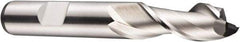 DORMER - 18mm Diam, 32mm LOC, 2 Flute Cobalt Keyway End Mill - Spiral Flute, Uncoated, 16mm Shank Diam, 92mm OAL, 40° Helix, Centercutting - Exact Tool & Supply