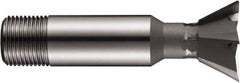DORMER - 19mm Diam x 7mm Width of Cut, 60° Included Angle, High Speed Steel Dovetail Cutter - Uncoated - Exact Tool & Supply