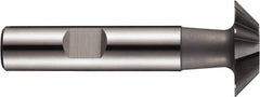 DORMER - 25mm Diam x 6.3mm Width of Cut, 45° Included Angle, Cobalt Dovetail Cutter - Weldon Flat, Uncoated - Exact Tool & Supply