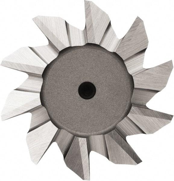 DORMER - 12mm Diam x 3.5mm Width of Cut, 45° Included Angle, Cobalt Dovetail Cutter - Weldon Flat, Uncoated - Exact Tool & Supply