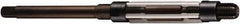 DORMER - Size 12, 37 to 45mm Variable Diam, Straight Shank Hand Adjustable Reamer - Straight Flute, 12.81" OAL, Right Hand Cut, 6 Flutes, High Speed Steel, Bright Finish - Exact Tool & Supply