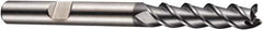 DORMER - 4 Flute Powdered Metal Roughing & Finishing Square End Mill - AlCrN Finish, Weldon Shank, 45° Helix, Centercutting, Extra Long Length - Exact Tool & Supply