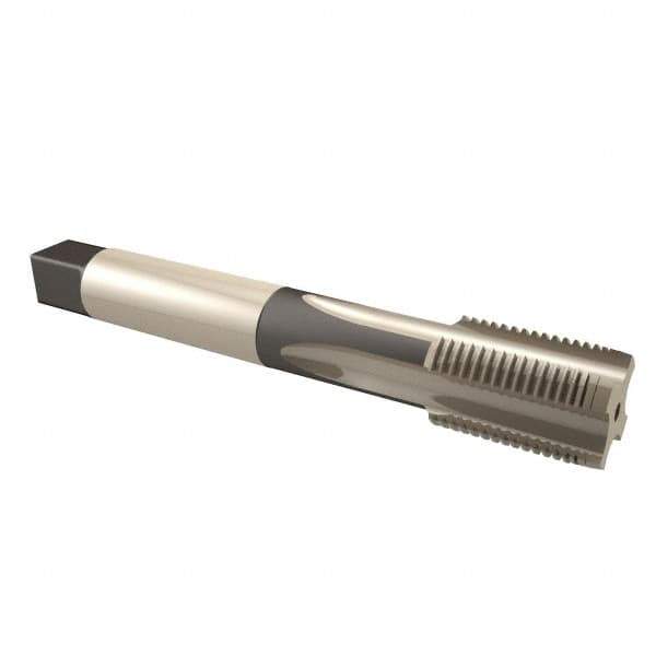 DORMER - 3/8-19" BSPP, 4 Flutes, Bottoming Chamfer, Bright Finish, Cobalt British Standard Pipe Tap - Series E282 - Exact Tool & Supply