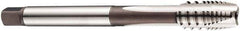 DORMER - M16x2.00 Metric Coarse, 3 Flute, Bright Finish, Cobalt Spiral Point Tap - Plug Chamfer, Right Hand Thread, 110mm OAL, 25mm Thread Length, 12mm Shank Diam, 6H Class of Fit, Series E266 - Exact Tool & Supply