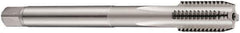 DORMER - M16x2.00 Metric Coarse 6H 3 Flute Bright Finish Cobalt Straight Flute Machine Tap - Bottoming, Left Hand Thread, 110mm OAL, 25mm Thread Length, Oversize - Exact Tool & Supply