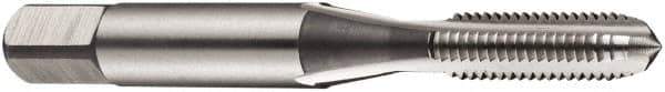 DORMER - 5/8-11 BSW 4 Flute Bright Finish High Speed Steel Straight Flute Standard Hand Tap - Bottoming, Right Hand Thread, 90mm OAL, 36mm Thread Length, Oversize - Exact Tool & Supply