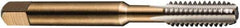 DORMER - #10-32 UNF, 4 Flute, Bottoming, Plug & Taper, Bright Finish, High Speed Steel Tap Set - Right Hand Cut, 2-3/8" OAL, 0.76" Thread Length, 2B; 3B Class of Fit, Series E071 - Exact Tool & Supply