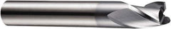 DORMER - 6mm Diam, 7mm LOC, 3 Flute Solid Carbide Keyway End Mill - Spiral Flute, AlCrN Finish, 6mm Shank Diam, 54mm OAL, 30° Helix, Centercutting - Exact Tool & Supply