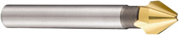 DORMER - 8mm Shank Diam, 3 Flute 60° High Speed Steel Countersink - Exact Tool & Supply