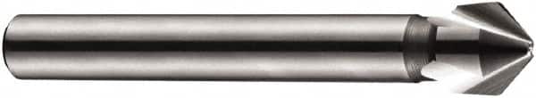 DORMER - 6mm Shank Diam, 3 Flute 90° High Speed Steel Countersink - Exact Tool & Supply