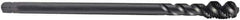 DORMER - M12x1.50 Metric Fine 3 Flute 6H Bottoming Spiral Flute Tap - Cobalt, Oxide Finish, 100mm OAL, Right Hand Flute, Right Hand Thread, Series EX11 - Exact Tool & Supply
