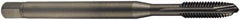 DORMER - 5/16-24 UNF, 3 Flute, Oxide Finish, Cobalt Spiral Point Tap - Bottoming Chamfer, Right Hand Thread, 90mm OAL, 18mm Thread Length, 8mm Shank Diam, 2B Class of Fit, Series EP31 - Exact Tool & Supply