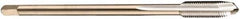 DORMER - M25x1.50 Metric Fine, 4 Flute, Bright Finish, Cobalt Spiral Point Tap - Plug Chamfer, Right Hand Thread, 140mm OAL, 28mm Thread Length, 18mm Shank Diam, 6H Class of Fit, Series EP10 - Exact Tool & Supply