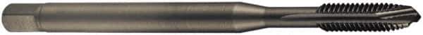 DORMER - M30x3.50 Metric Coarse, 4 Flute, Oxide Finish, Cobalt Spiral Point Tap - Plug Chamfer, Right Hand Thread, 180mm OAL, 45mm Thread Length, 22mm Shank Diam, 6H Class of Fit, Series EP016H - Exact Tool & Supply