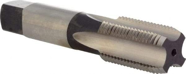 DORMER - 1/2-14 NPSM Thread, 4 Flute Standard Pipe Tap - 100mm OAL, 35mm Thread Length, Bright Finish, High Speed Steel - Exact Tool & Supply