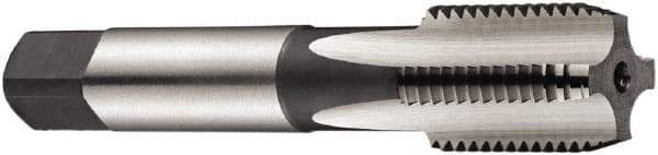 DORMER - 1/8-28" BSPT, 3 Flutes, Bottoming Chamfer, Bright Finish, High Speed Steel British Standard Pipe Tap - 0.315" Shank Diam, 0.248" Square Size, Series E550 - Exact Tool & Supply