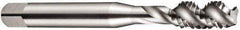 DORMER - BA8x0.43 BA 3 Flute Bottoming Spiral Flute Tap - High Speed Steel, Oxide Finish, 44.5mm OAL, Right Hand Flute, Right Hand Thread, Series E544 - Exact Tool & Supply
