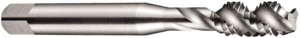 DORMER - BA4x0.66 BA 3 Flute Bottoming Spiral Flute Tap - High Speed Steel, Oxide Finish, 50mm OAL, Right Hand Flute, Right Hand Thread, Series E544 - Exact Tool & Supply