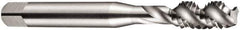 DORMER - 1/4-26 BSF 3 Flute Bottoming Spiral Flute Tap - High Speed Steel, Oxide Finish, 66mm OAL, Right Hand Flute, Right Hand Thread, Series E538 - Exact Tool & Supply