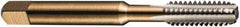 DORMER - 1-1/4 - 12 UNF 2B 4 Flute Bright Finish High Speed Steel Straight Flute Machine Tap - Bottoming, Right Hand Thread, 151mm OAL, 41mm Thread Length, Oversize - Exact Tool & Supply
