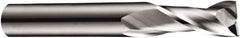 DORMER - 20mm, 38mm LOC, 20mm Shank Diam, 104mm OAL, 2 Flute, Solid Carbide Square End Mill - Single End, Bright Finish, Spiral Flute, 30° Helix, Centercutting, Right Hand Cut, Right Hand Flute, Series S902 - Exact Tool & Supply