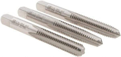 Union Butterfield - 5/16-18 UNC, 4 Flute, Bottoming, Plug & Taper, Bright Finish, High Speed Steel Tap Set - Right Hand Cut, 2-23/32" OAL, 1-1/8" Thread Length, 2B; 3B Class of Fit, Series 1500 - Exact Tool & Supply