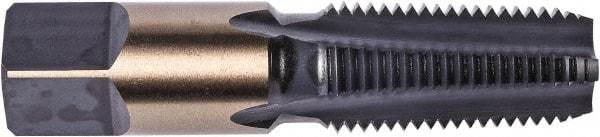 Union Butterfield - 3/4-14 NPT Thread, 5 Flute Standard Pipe Tap - 3-1/4" OAL, 1-3/8" Thread Length, Oxide Finish, High Speed Steel - Exact Tool & Supply