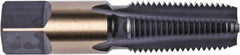 Union Butterfield - 2 - 11-1/2 NPT Thread, 7 Flute Standard Pipe Tap - 4-1/2" OAL, 1-3/4" Thread Length, Oxide Finish, High Speed Steel - Exact Tool & Supply