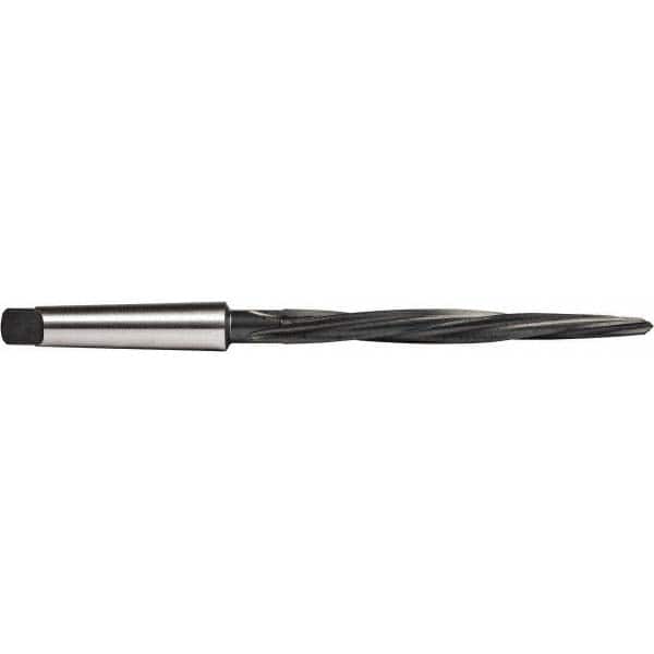 Union Butterfield - 7/16" Reamer Diam, 1/4" Small End Diam, 2MT Morse Taper Shank, 4-3/8" Flute, Bridge Reamer - Exact Tool & Supply