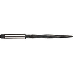 Union Butterfield - 7/16" Reamer Diam, 1/4" Small End Diam, 2MT Morse Taper Shank, 4-3/8" Flute, Bridge Reamer - Exact Tool & Supply