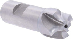 Union Butterfield - 3/16" Radius, 7/8" Mill Diam, 4 Flute High Speed Steel Corner Rounding End Mill - Single End, Uncoated, 3/8" Tip Diam, 3-1/8" OAL, 3/4" Shank Diam - Exact Tool & Supply