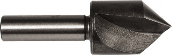 Union Butterfield - 1/2" Head Diam, 1/4" Shank Diam, 1 Flute 60° High Speed Steel Countersink - Exact Tool & Supply
