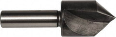 Union Butterfield - 1-1/2" Head Diam, 1/2" Shank Diam, 1 Flute 82° High Speed Steel Countersink - Bright Finish, 3-7/8" OAL, Single End, Straight Shank, Right Hand Cut - Exact Tool & Supply