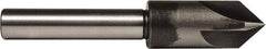 Union Butterfield - 3/4" Head Diam, 1/2" Shank Diam, 4 Flute 60° High Speed Steel Countersink - Bright Finish, 4-1/8" OAL, Single End, Straight Shank, Right Hand Cut - Exact Tool & Supply