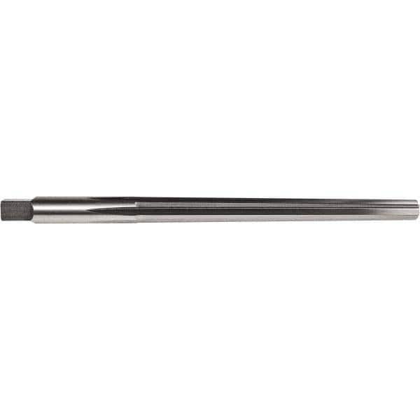 Union Butterfield - #6 Pin, 0.354" Diam, 0.2773" Small End, 23/64" Diam Straight Shank, 3-11/16" Flute, Taper Pin Reamer - Exact Tool & Supply