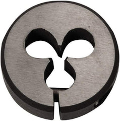 Union Butterfield - 7/16-14 UNC Thread, 1" Outside Diam High Speed Steel Round Die - 3/8" Thick, Right Hand Thread, Series 2510, Adjustable - Exact Tool & Supply