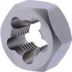Union Butterfield - M16x2.00 Metric Coarse Thread, 1-1/4" Hex, Right Hand Thread, Hex Rethreading Die - Chromium Steel, 5/8" Thick, Series 2325M - Exact Tool & Supply