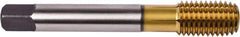 Union Butterfield - 5/8-11 UNC 2B Modified Bottoming Thread Forming Tap - Powdered Metal High Speed Steel, TiN Finish, 4.331" OAL, 1.063" Thread Length, Right Hand Thread, Series 1691AP - Exact Tool & Supply