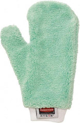 Rubbermaid - 11.9" Long Microfiber Cleaning & Dusting Mitt - Green, for Dusting - Exact Tool & Supply