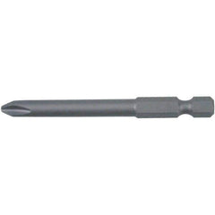 Wiha - #00 Phillips Power Bit Set - 1/4" Hex Drive, 2-3/4" OAL - Exact Tool & Supply