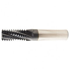 ‎1-11.5 5 Flute NPT Coolant Through Thread Mill-TiAlN - Exact Tool & Supply