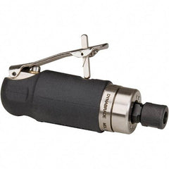 Dynabrade - 1/4" Collet, Straight Handle, Air Straight Die Grinder - 24,000 RPM, Front Exhaust, 30 CFM, 0.5 hp, 90 psi, 1/4" Inlet - Exact Tool & Supply