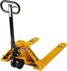 Lift-Rite - 5,000 Lb Capacity, 6-1/2" Lift Industrial Pallet Truck - 1-3/4" Min Lift Height, 48" Fork Length x 6" Fork Width, 33" Overall Width - Exact Tool & Supply