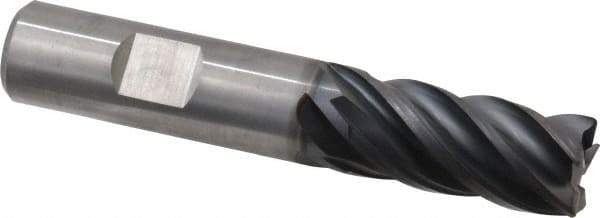 Kennametal - 5/8", 5 Flute, Solid Carbide, 0.03" Corner Radius End Mill - 3-1/2" OAL, 1-1/4" LOC - Exact Tool & Supply
