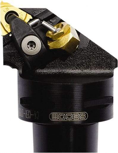 Seco - External Thread, Right Hand Cut, 50mm Shank Width x 50mm Shank Height Indexable Threading Toolholder - 27ER Insert Compatibility, CE Toolholder, Series Snap Tap - Exact Tool & Supply