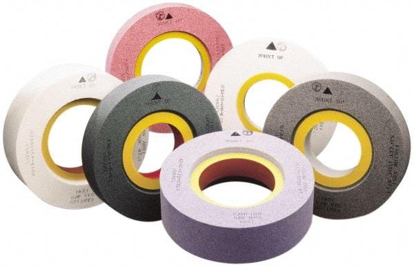 Camel Grinding Wheels - 20" Diam x 10" Hole x 4" Wide Centerless & Cylindrical Grinding Wheel - 46 Grit, Aluminum Oxide, Type 7, Coarse Grade, Vitrified Bond, Two Side Recess - Exact Tool & Supply