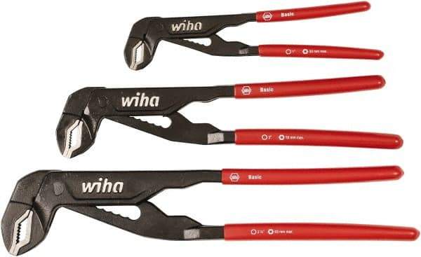 Wiha - 3 Piece Insulated Plier Set - Comes in Box - Exact Tool & Supply