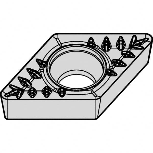 DPMT3253MP KCS10B Carbide Turning Insert AlTiN Finish, 3/8″ Inscribed Circle, 0.047″ Corner Radius, 0.1563″ Thick, 55° Diamond
